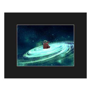 Baby Yoda Fine Art Print by artist 8" x 10" matted